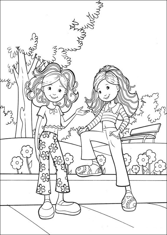 Loose The Pantyhose Groovy Girl Coloring Pages